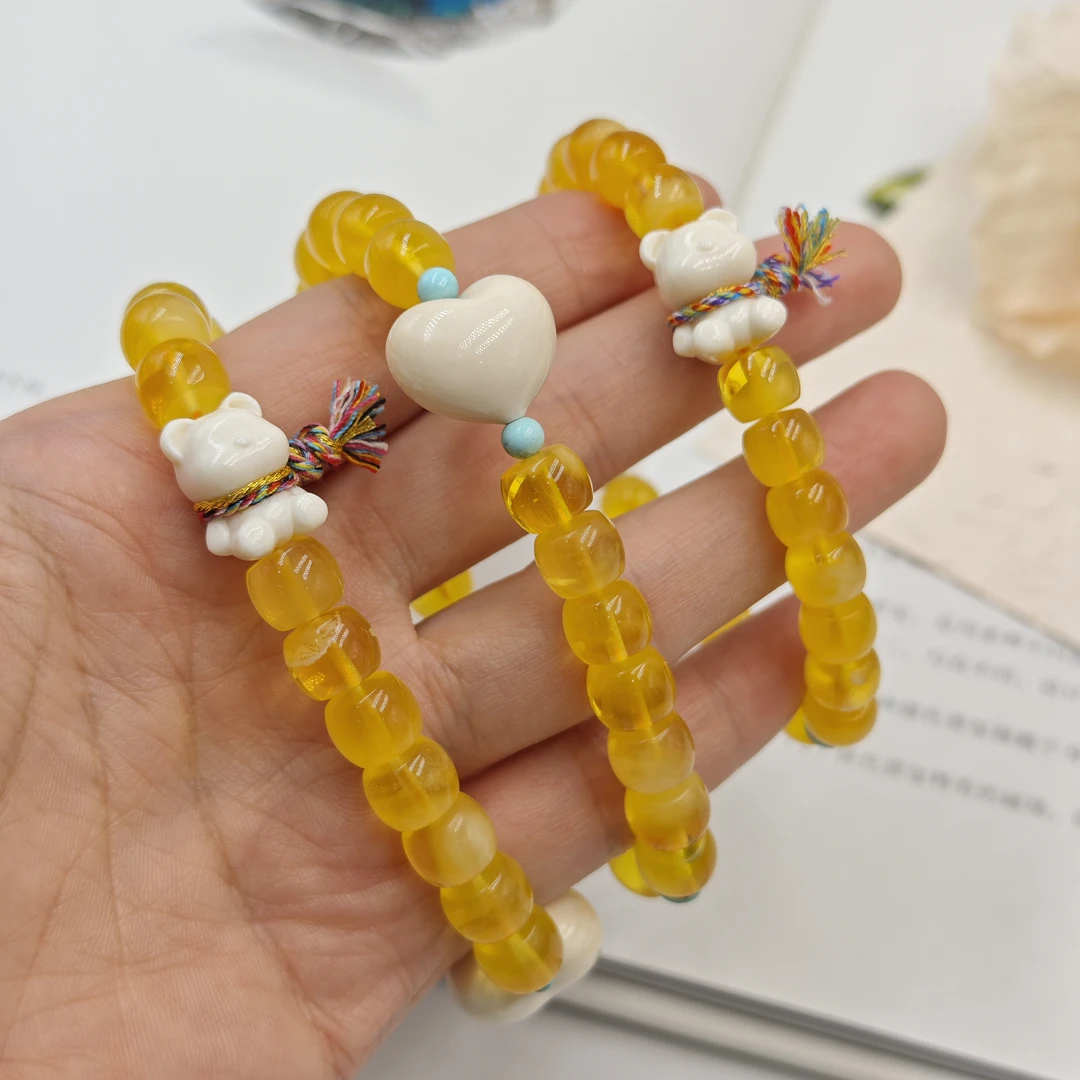 蜜蜡手串气质日常百搭简约多样性发货一件