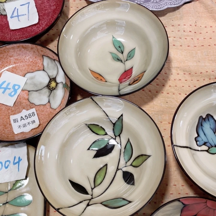 瓷片2只混色大面碗正品福利价格