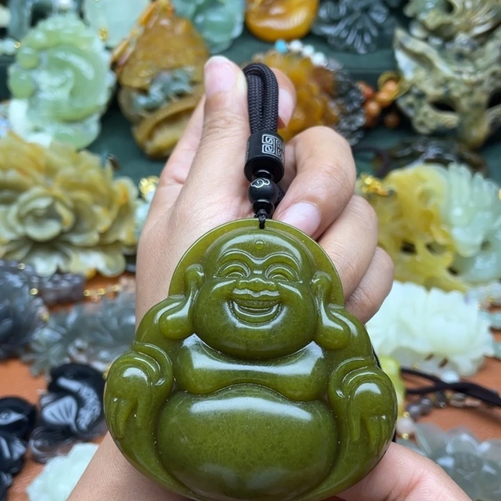 蛇纹石玉未镶嵌吊坠