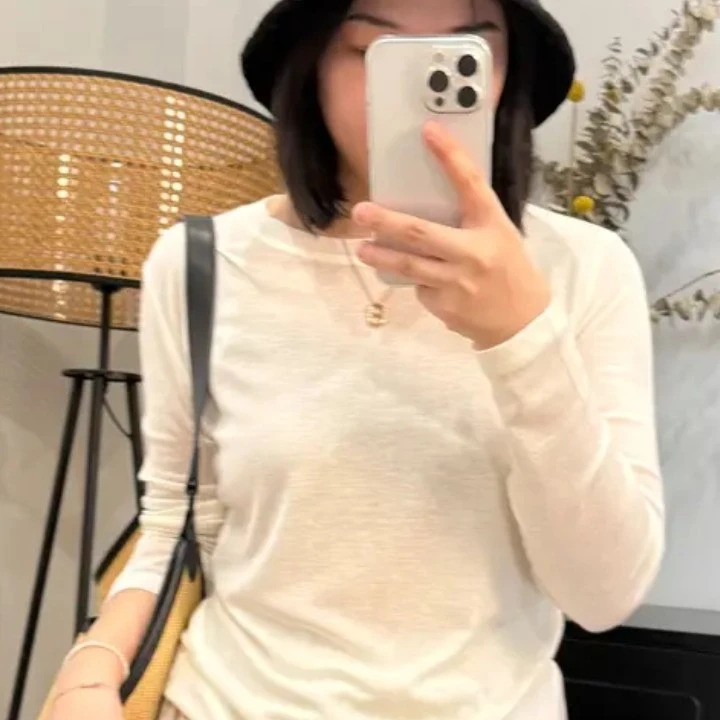 25新款超柔天丝羊毛灵魂防晒空调衫圆领长袖显瘦