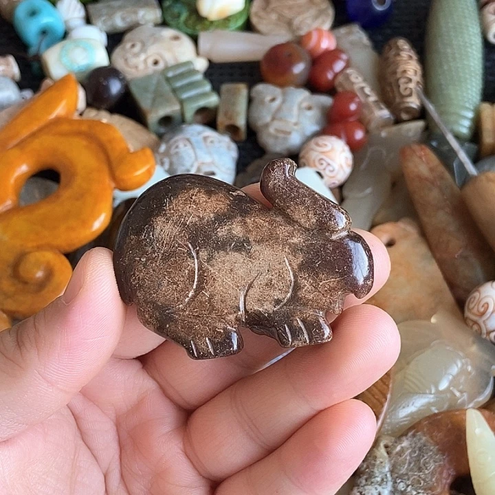 和田玉未镶嵌颈饰115