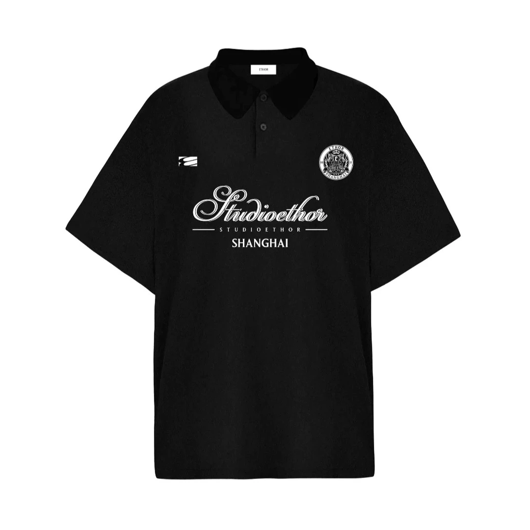 EZ25新款LOGO印花polo短袖T恤
