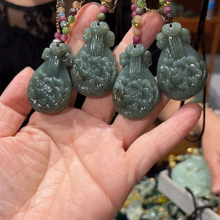 未镶嵌岫玉毛衣链