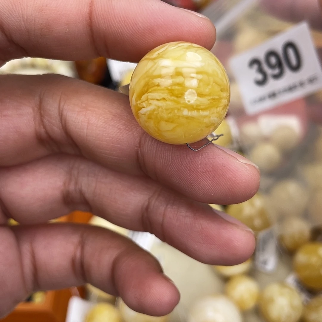 蜜蜡未镶嵌珠宝奇石沙眼20.9