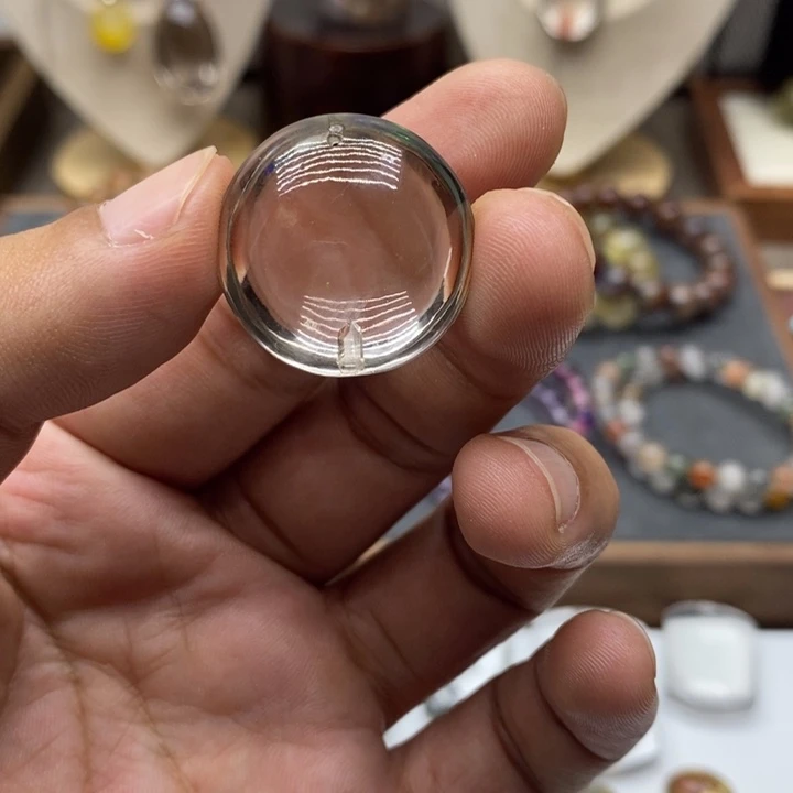 未镶嵌颈饰水晶晶中晶全净体