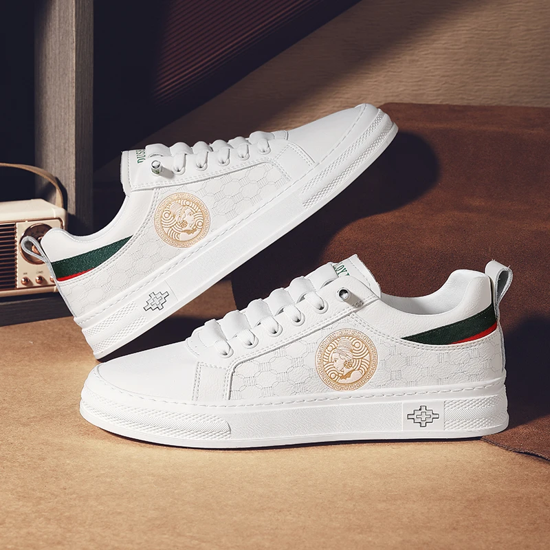 一号链接轻奢时尚板鞋休闲板鞋休闲鞋男士潮鞋白色鞋子百搭潮流