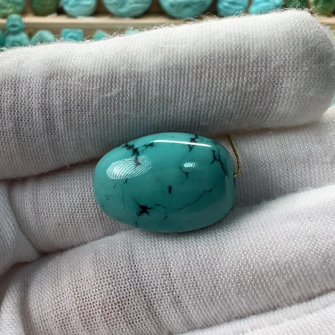 未镶嵌绿松石随形14.2mm
