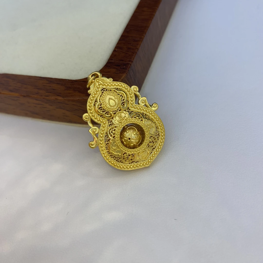 水贝国韵黄金珠宝【足金999四美葫芦吊坠】