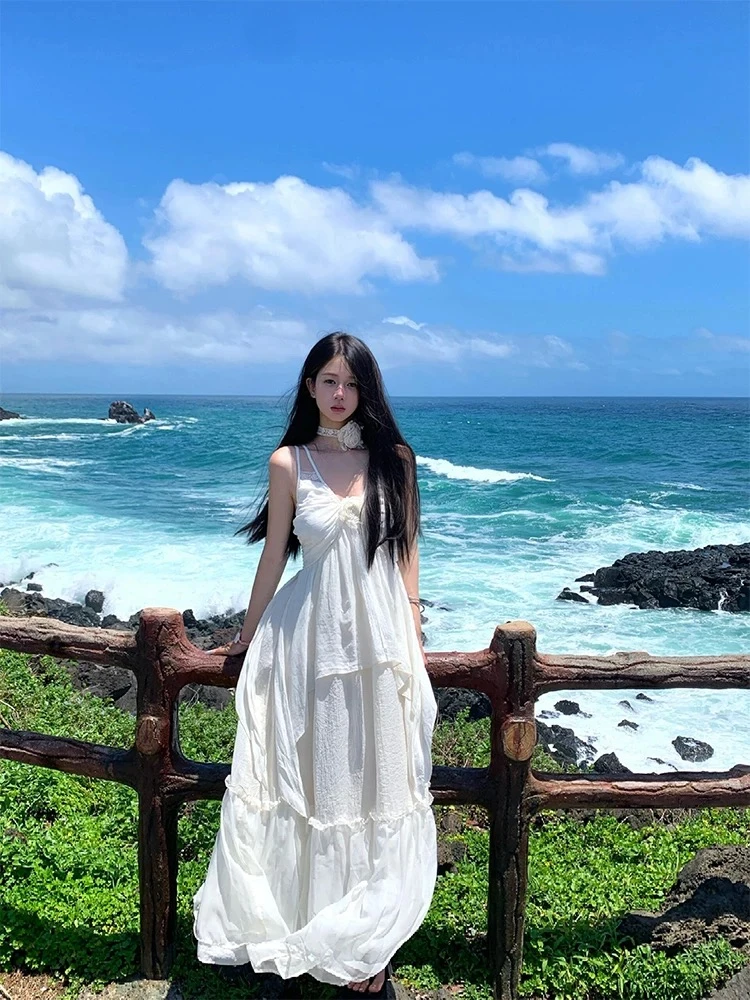 （直播链接）精品尾货吊带连衣裙，默认微瑕，介意慎拍