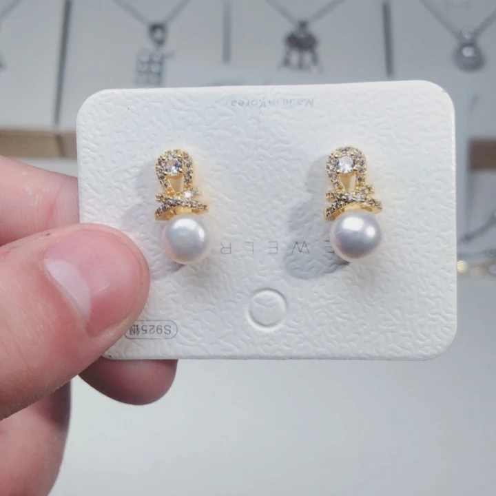 耳饰未镶嵌淡水珍珠