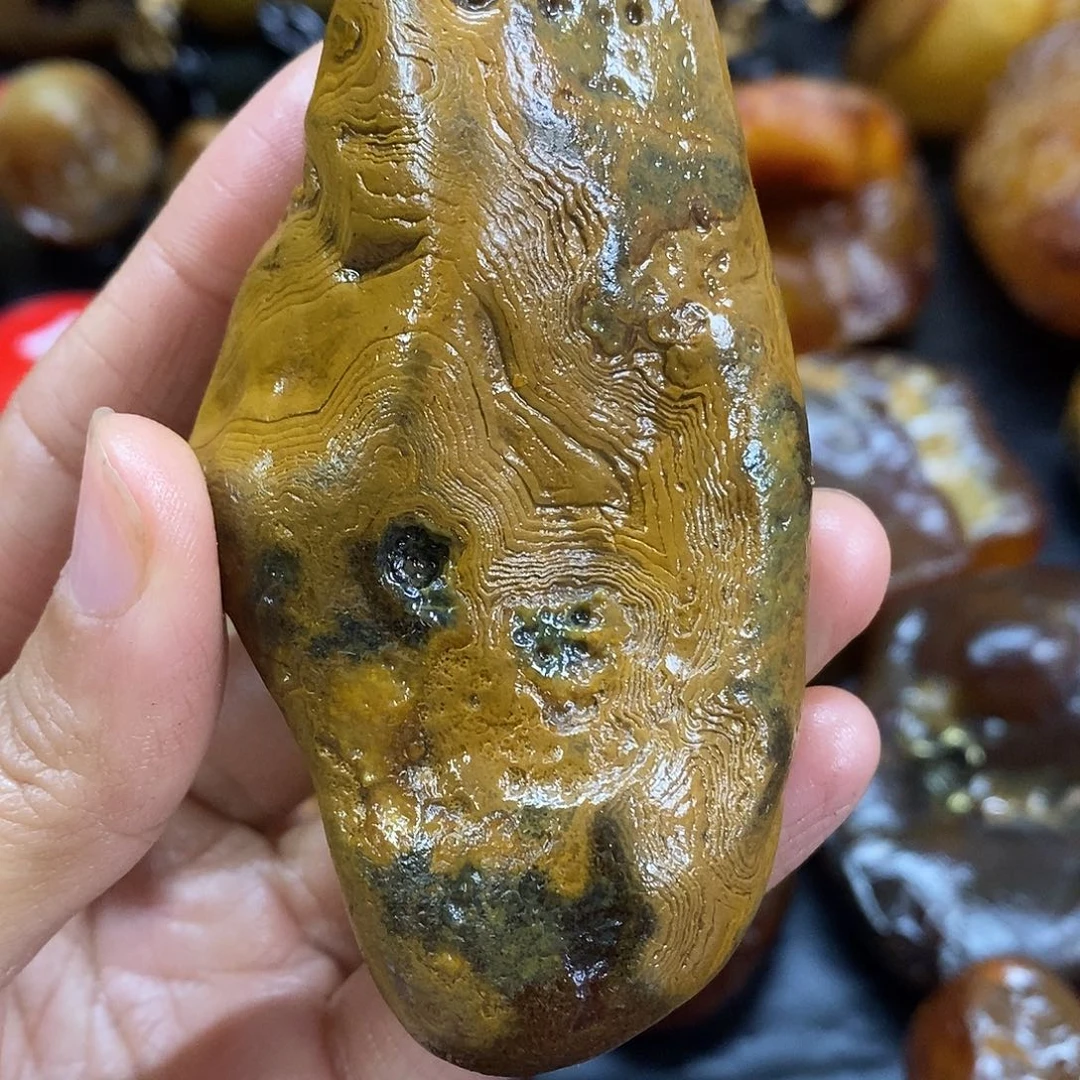 玛瑙/玉髓未镶嵌手把件
