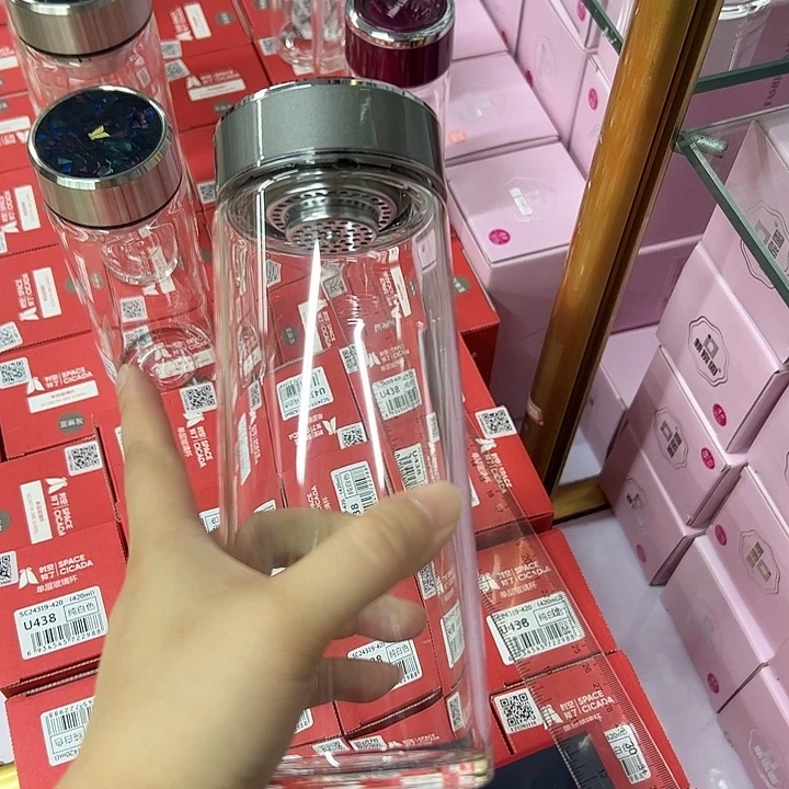 手工艺品琉璃银灰色单层玻璃杯5301212