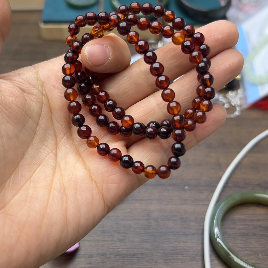 血珀未镶嵌手链621