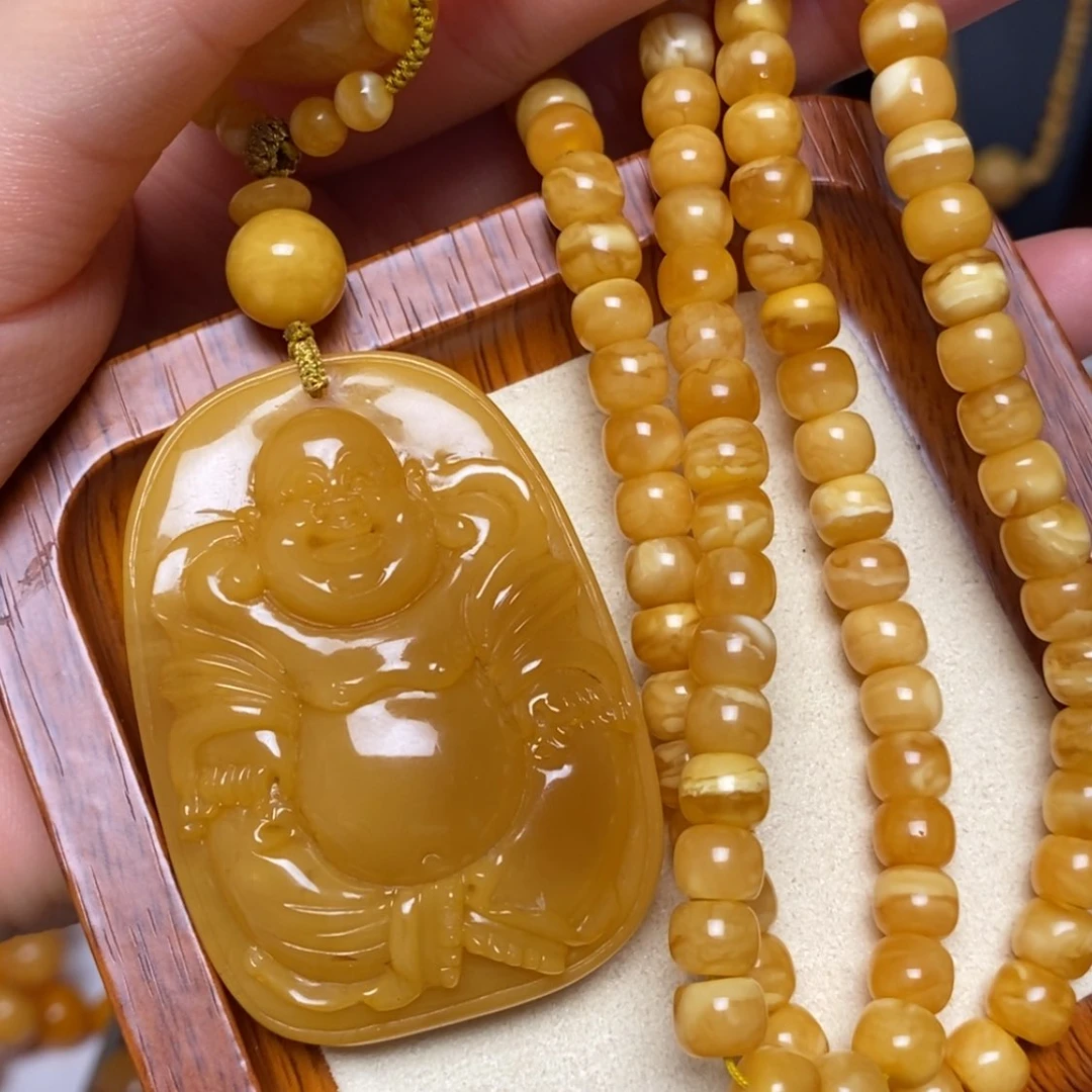 【闪购商品】蜜蜡颈饰未镶嵌项链