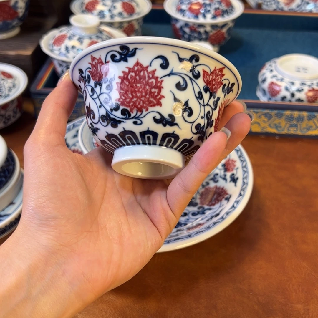 摆件景德镇陶瓷茶器百宝箱