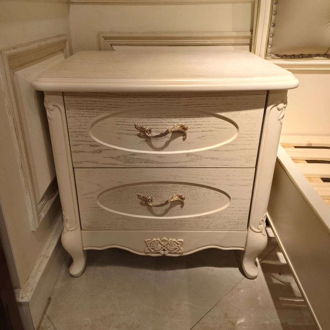 YM826床头柜580*420*580mm（微瑕完美主义者慎拍）+YM744两抽柜美式