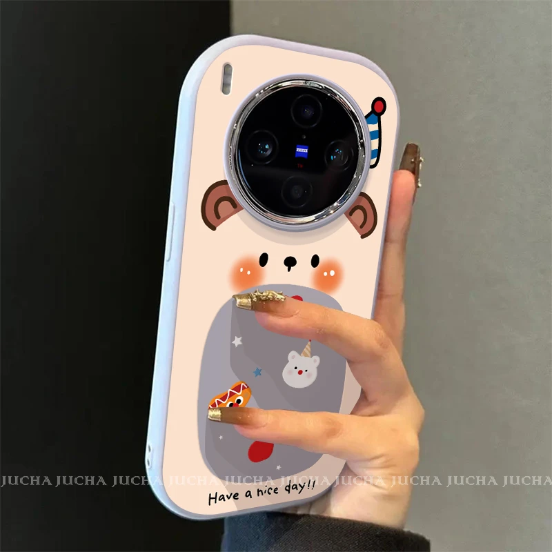 大嘴小熊适用vivox300pro手机壳新款可爱x200s高级感爆款硅胶女款