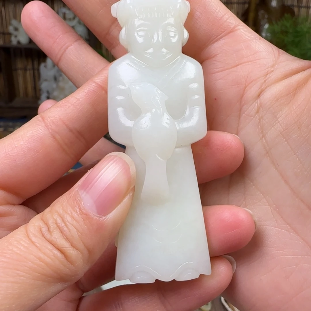 ****江和田玉（糖玉）未镶嵌挂件