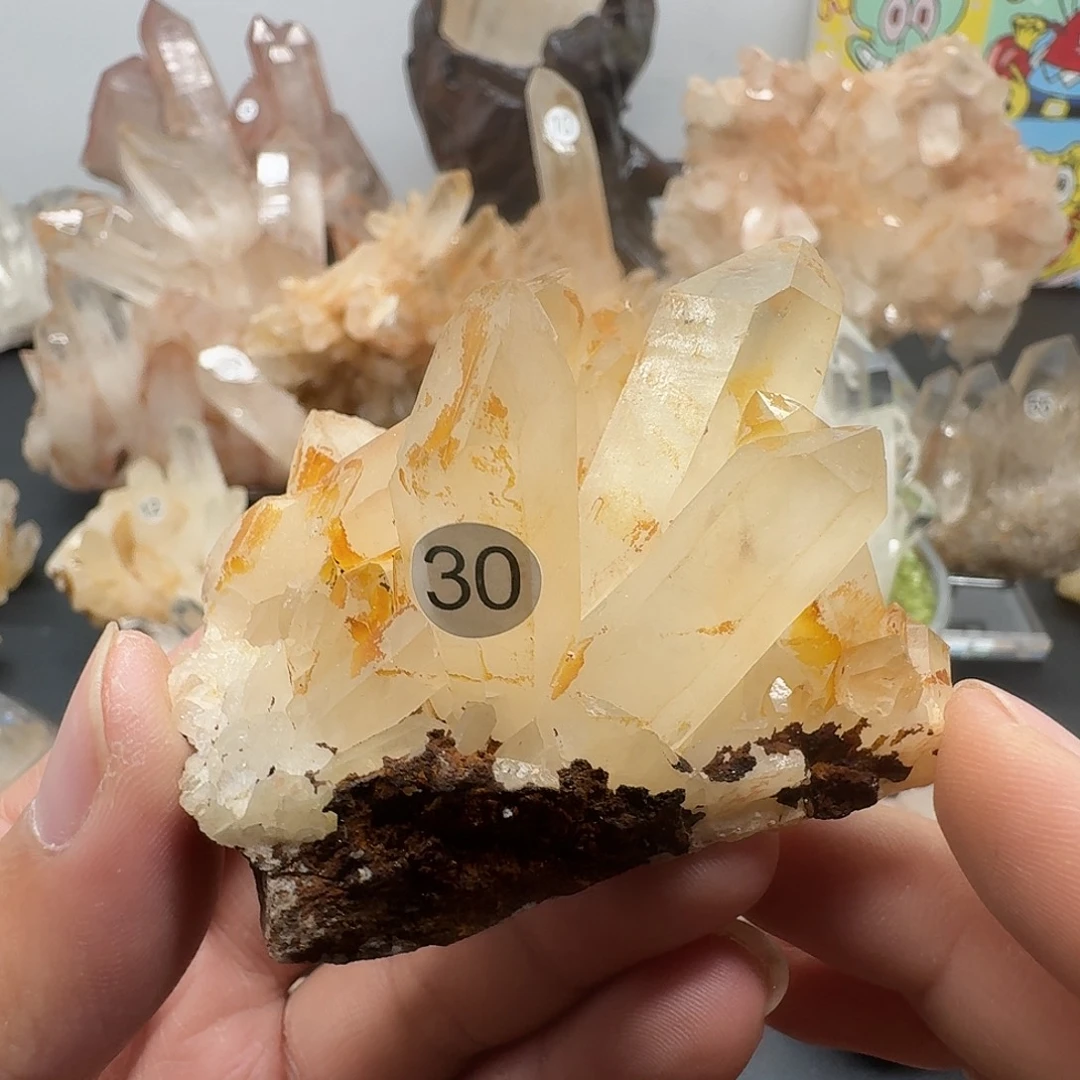 银S925镶嵌珠宝半成品水晶23