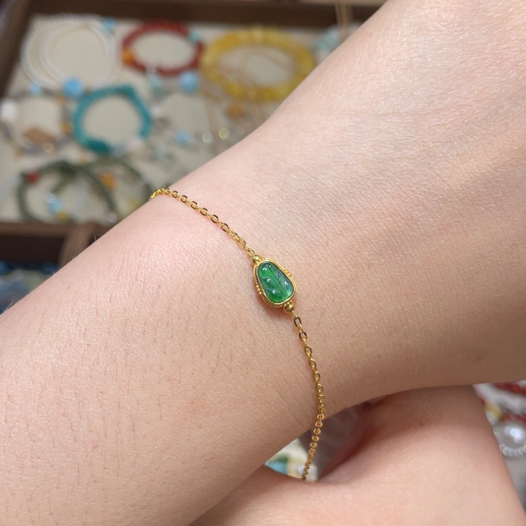 未镶嵌手链翡翠手链