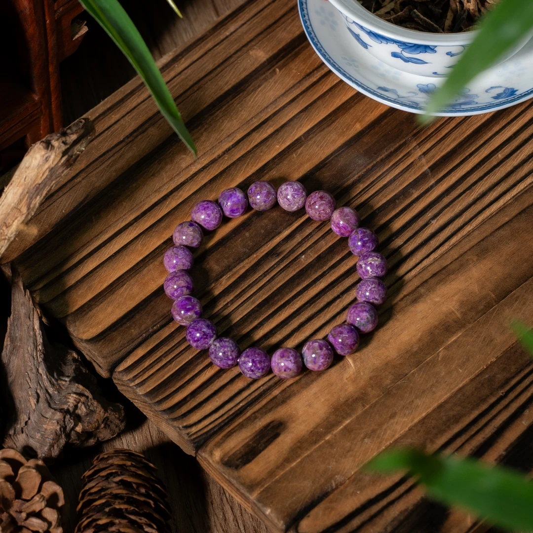 世间臻宝-桃红舒俱来圆珠手串/多样性发/P5125