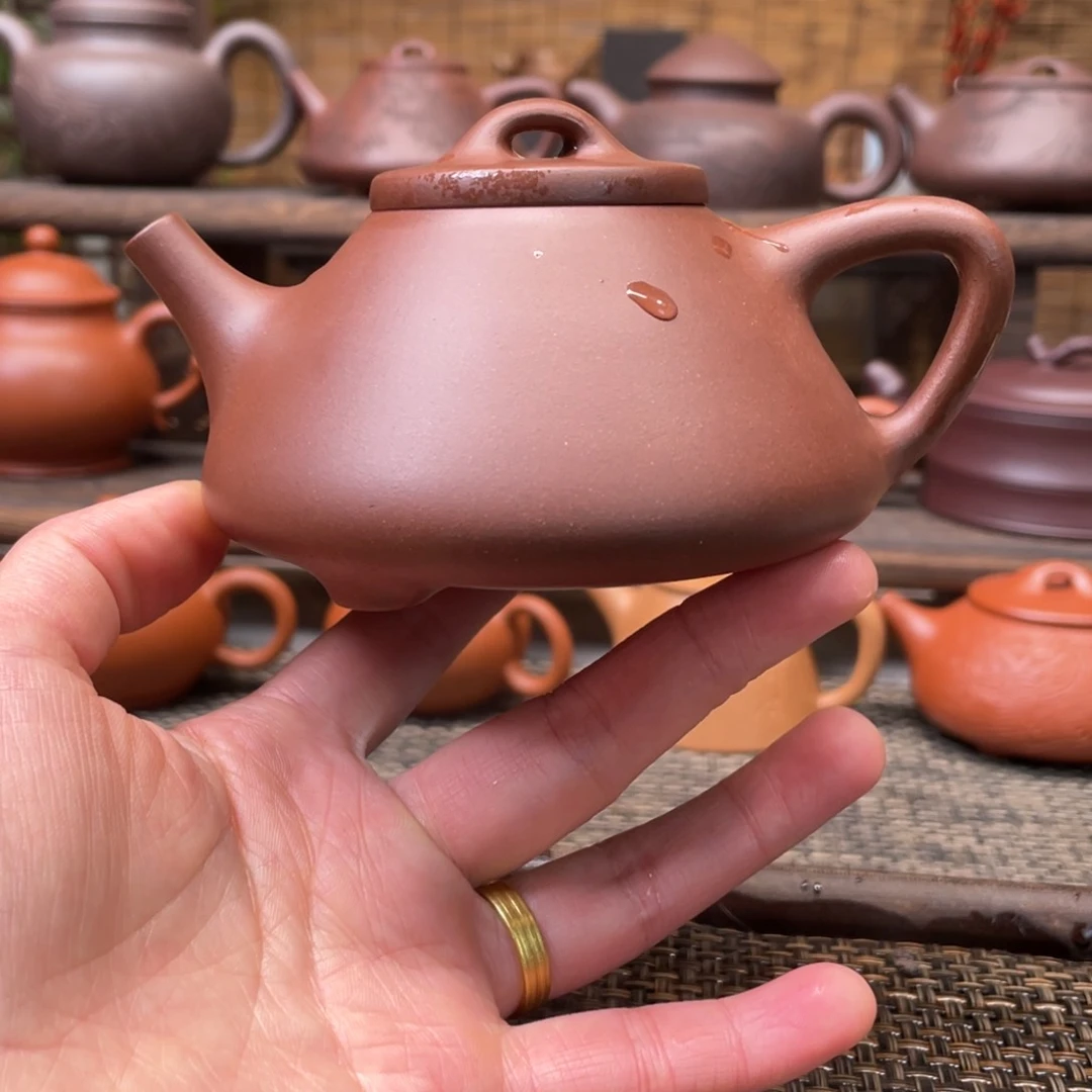 紫砂茶壶宜兴原矿紫砂手工制220