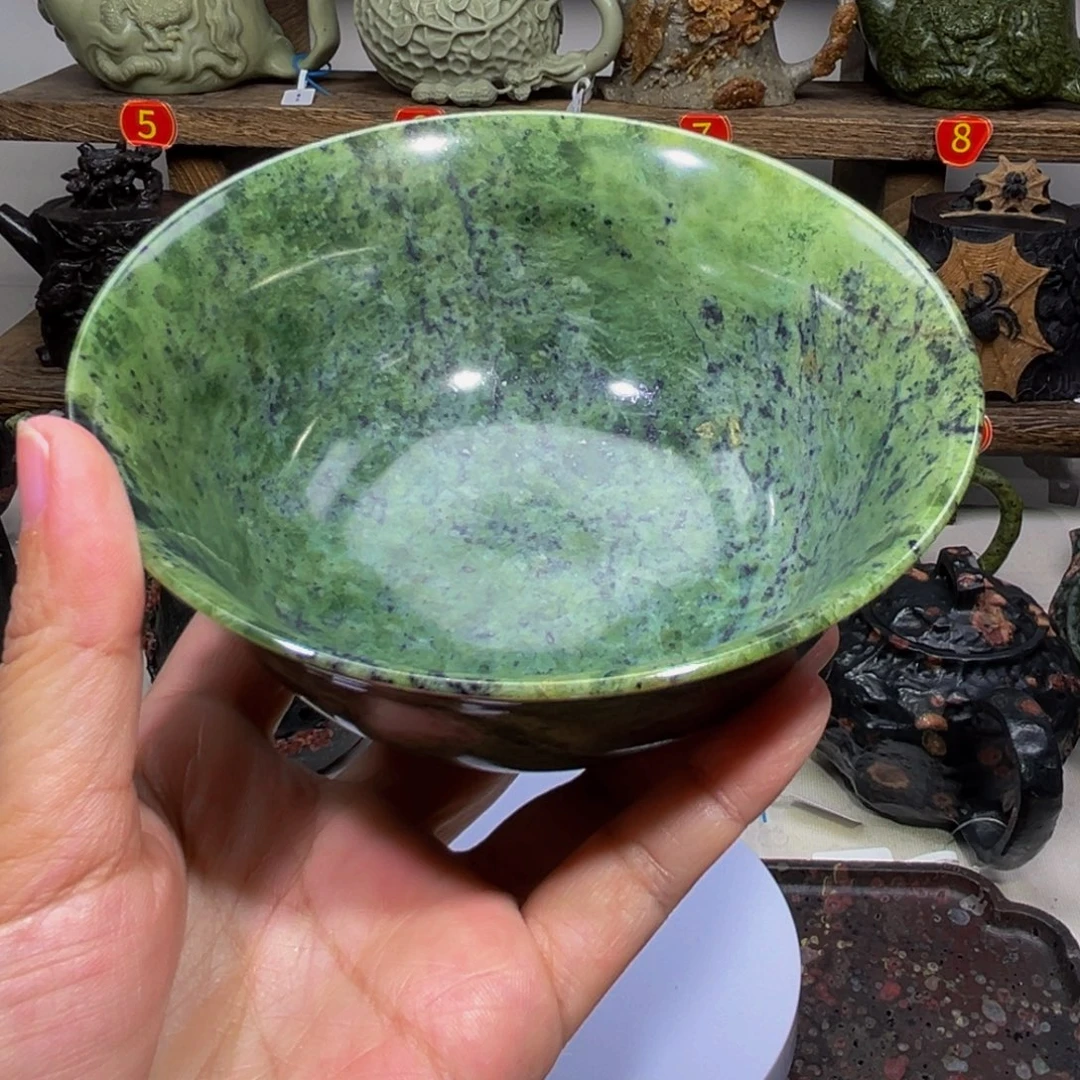 石材藏玉药王石大碗有瑕