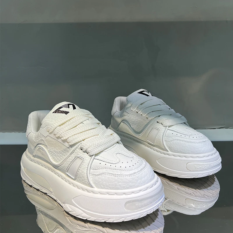 秋冬潮牌加绒加厚休闲鞋男女同款厚底增高老爹鞋时尚运动鞋HY1360