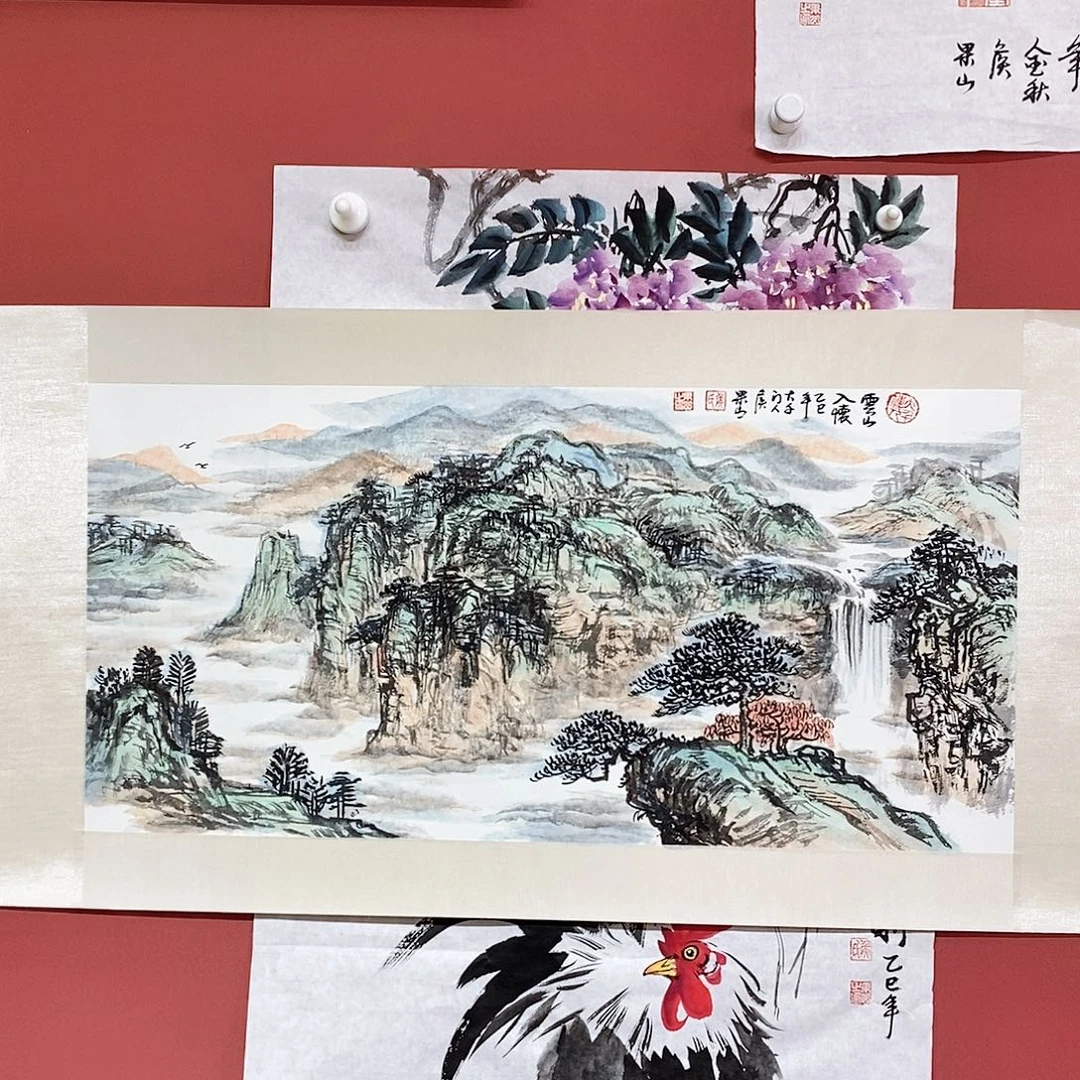 国画大风堂嫡传-侯果山老师作品路