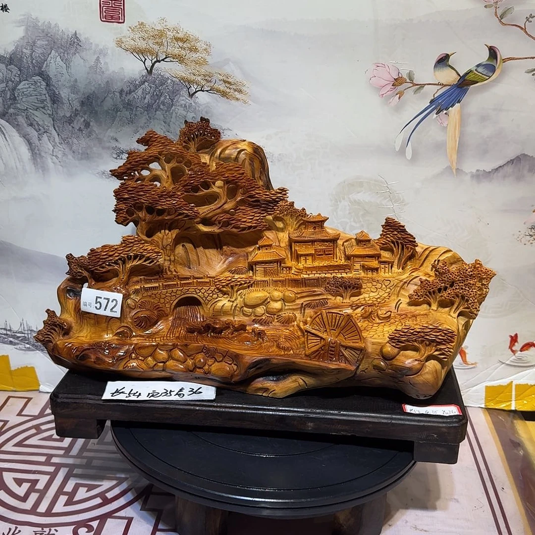 自***风柏木（崖柏）木雕款