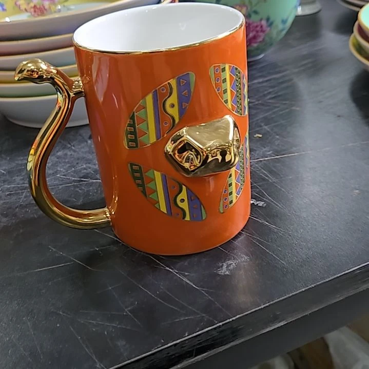 瓷片微瑕珐琅彩马克杯一个66666