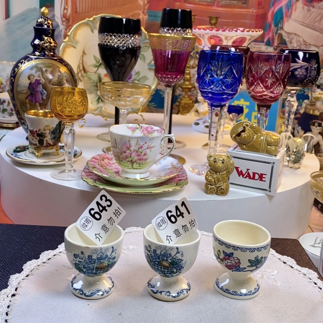 瓷片马森瓷器欧瓷咖啡杯水晶杯