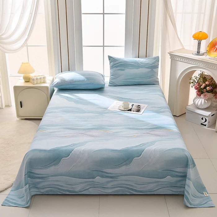 【人气爆款】加厚老粗布加厚床单三件套吸汗透气老粗布床单套件成人