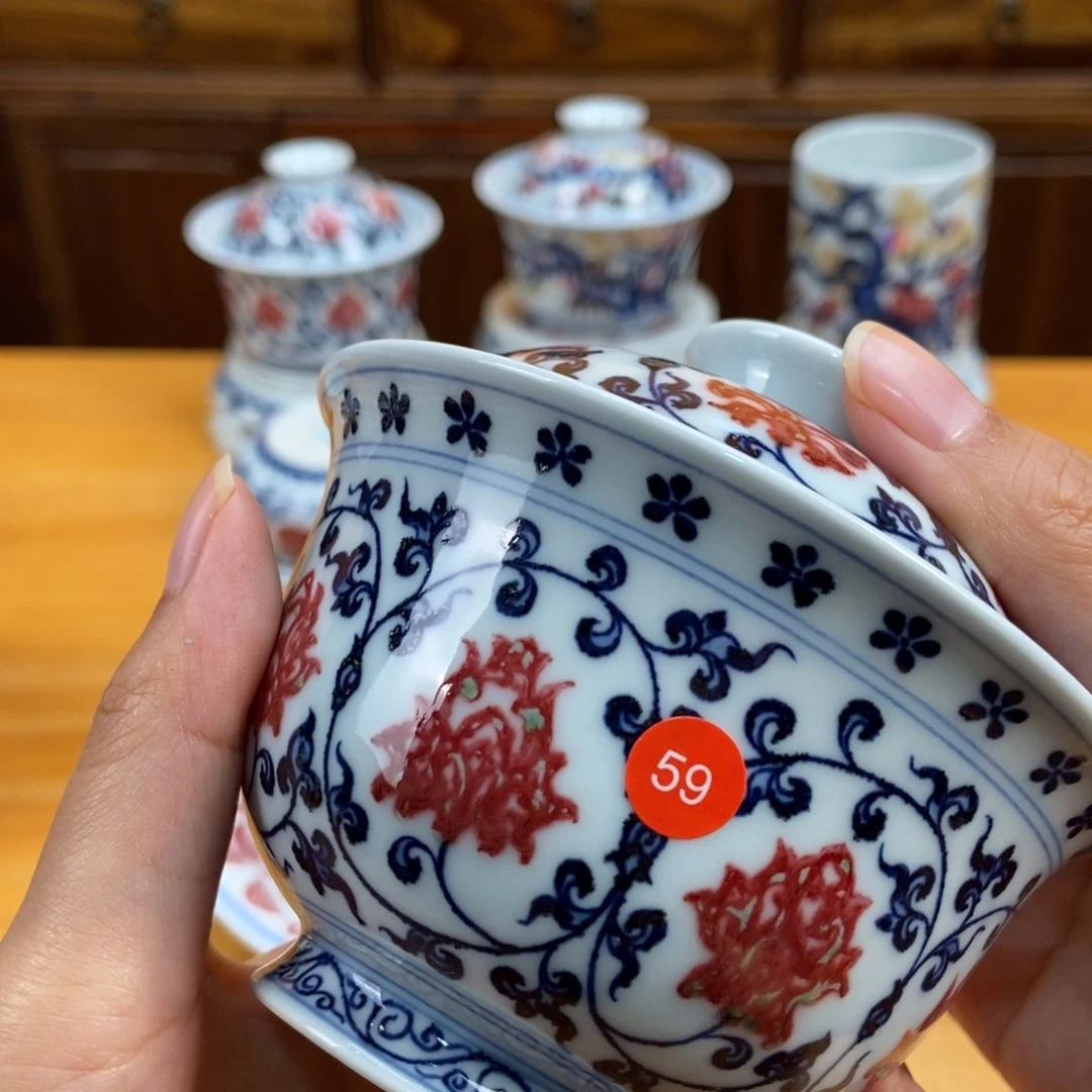 手绘现代茶具非古董