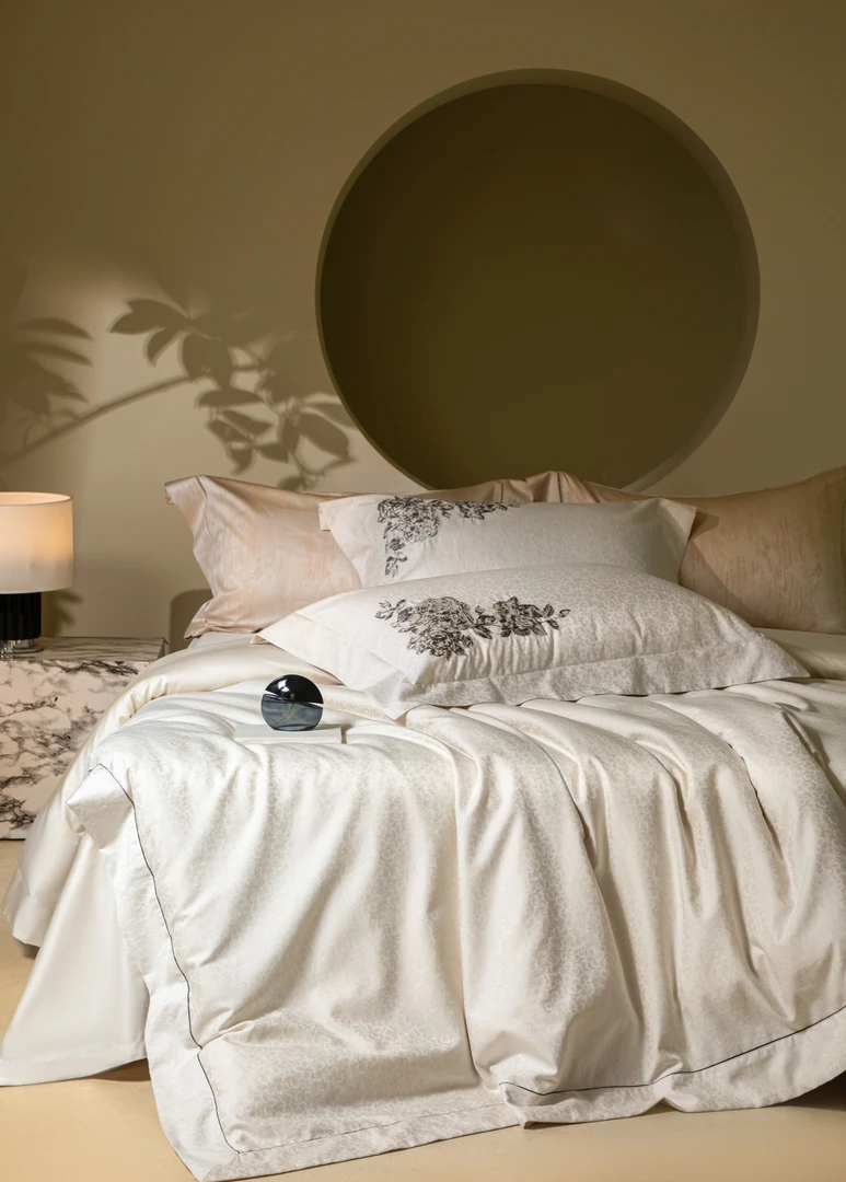 【SeeySe Life】轻奢复古匹马棉贡缎全棉色织提花四件套-香颂