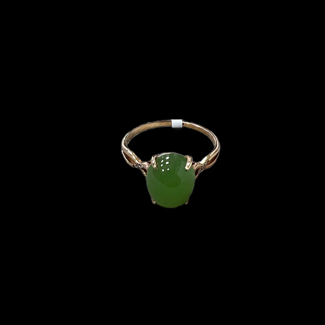 V6286 碧玉18K戒指（孤品）.