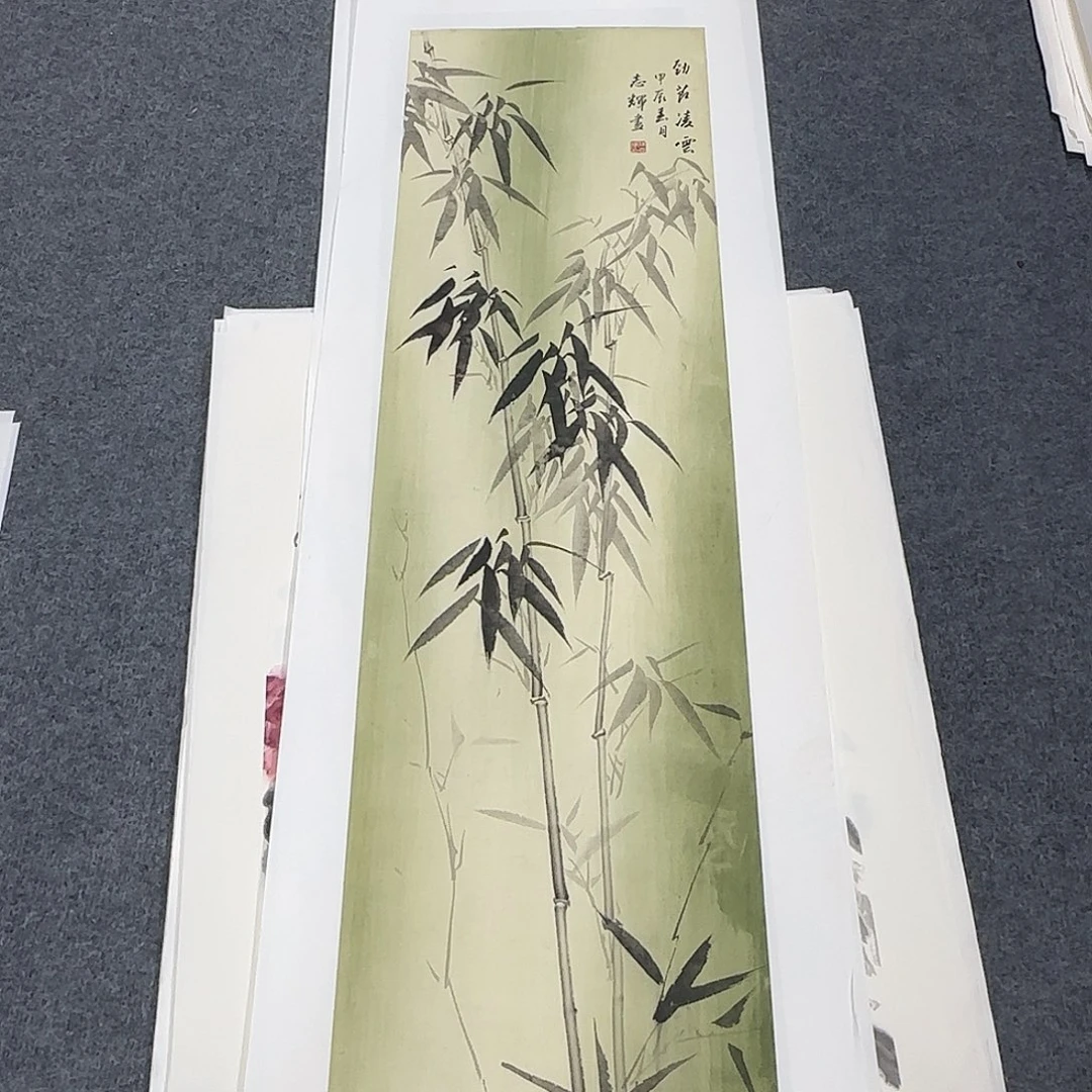 国画138*35纯手绘蒋志辉