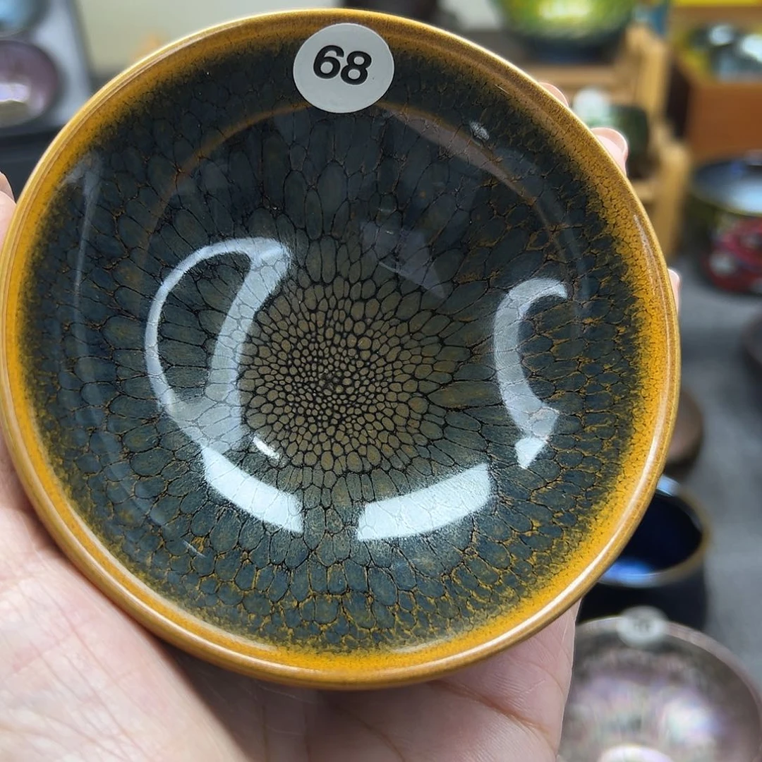 茶盏鹧鸪平口手工