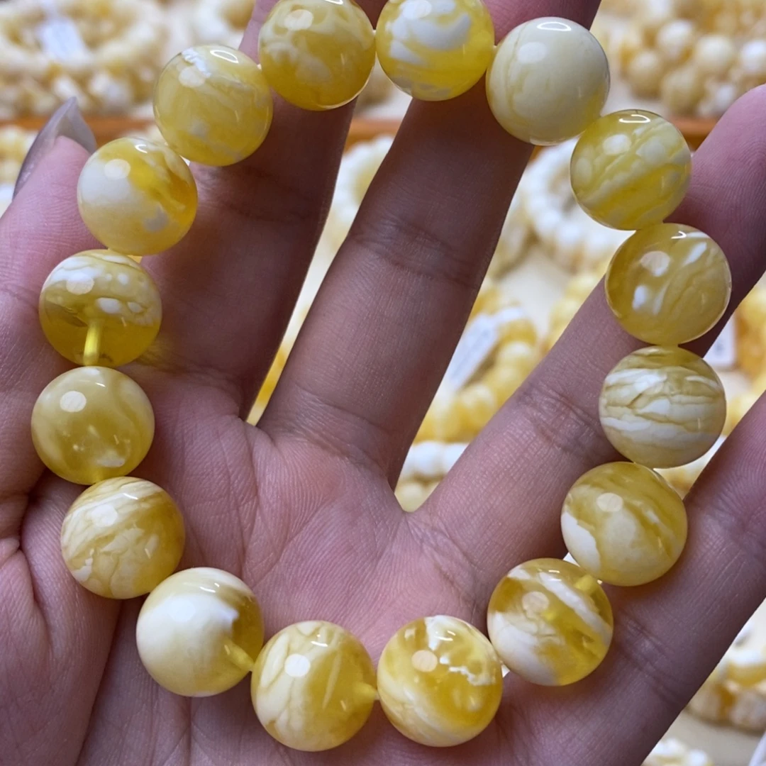 手链琥珀未镶嵌蜜蜡