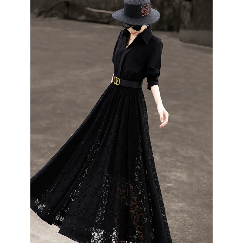 MEXCOCO/兰瑟儿气质时尚百搭连衣裙M5CL2393