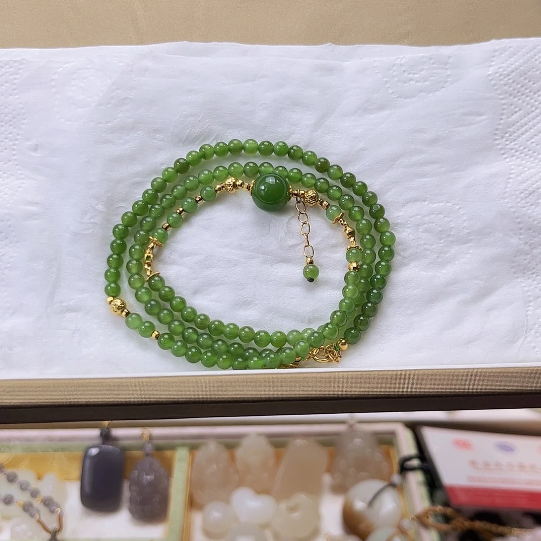 和田玉银S925镶嵌颈饰