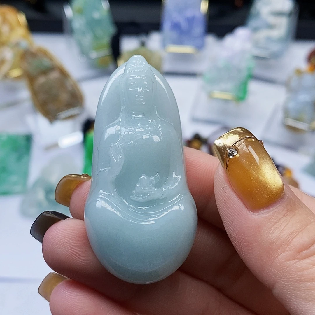 颈饰未镶嵌翡翠翡翠A货