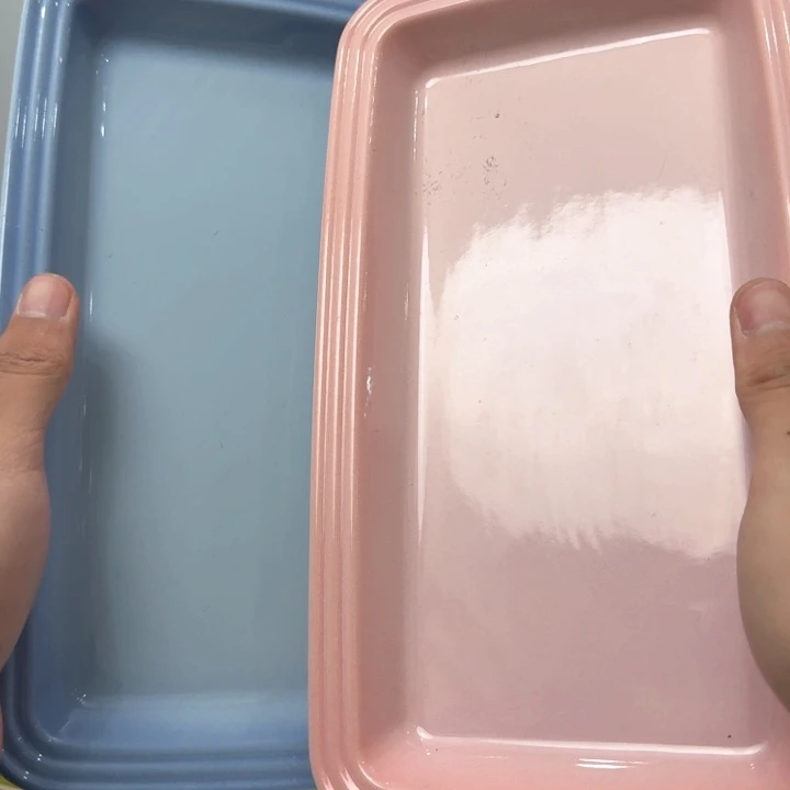 瓷片微瑕2个长鱼盘