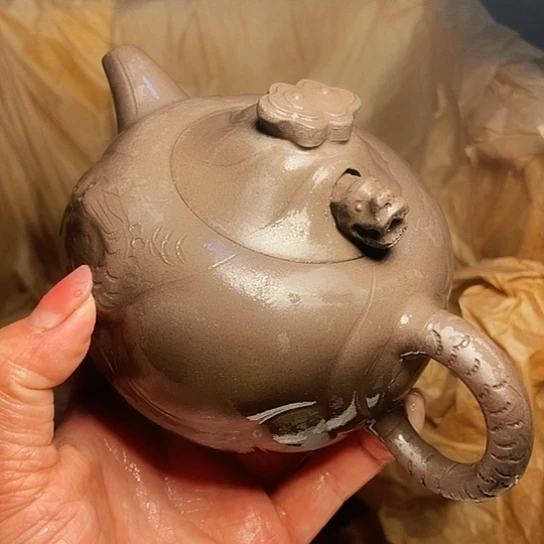 茶壶绿泥宜兴紫砂全手工制作工艺