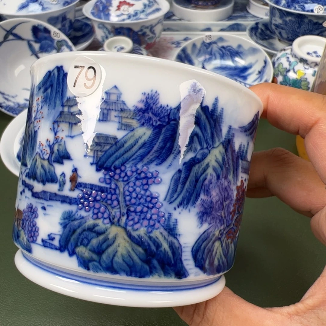 陶瓷景德镇纯手工纯手绘茶具木木79