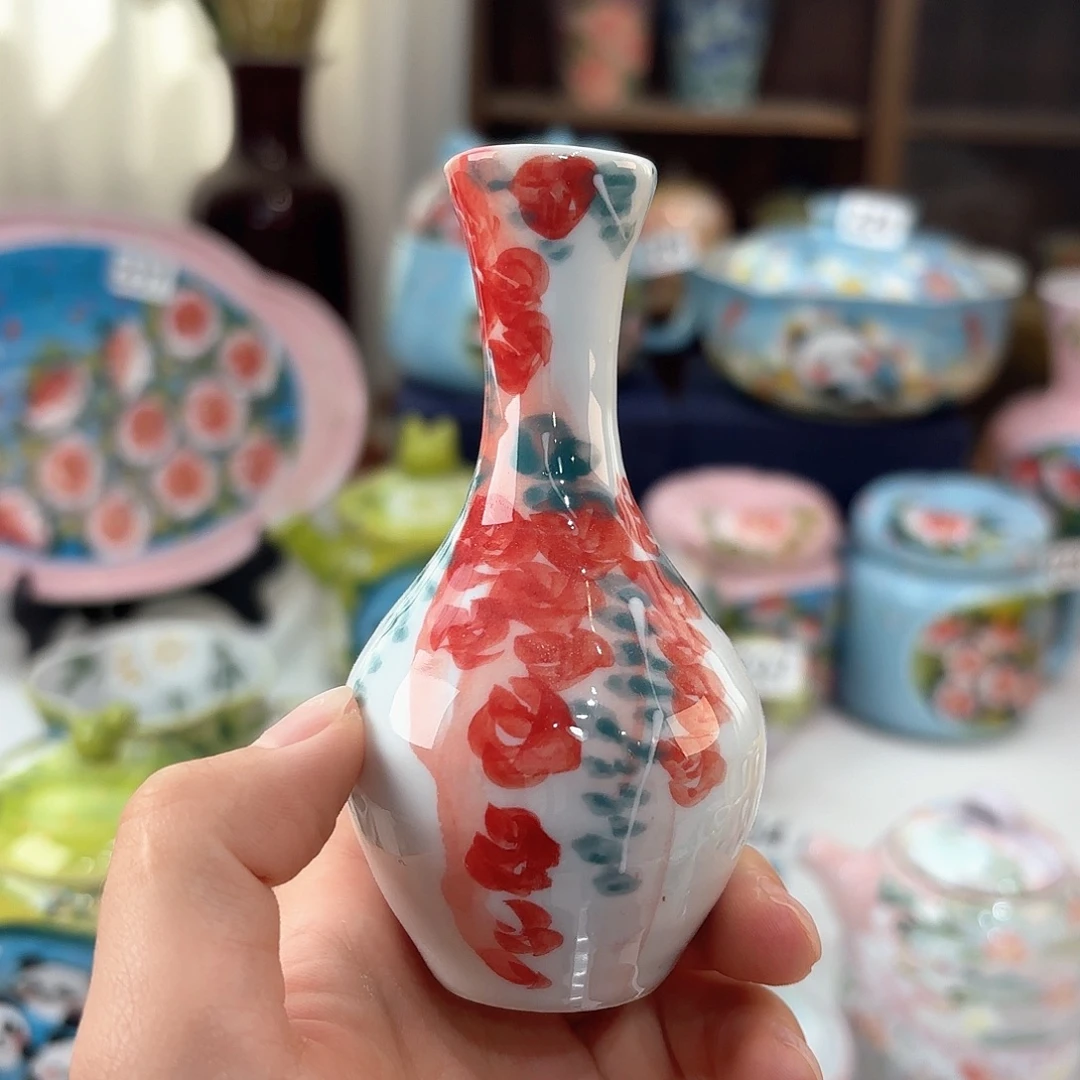 景德镇手绘高温釉下彩陶瓷茶具