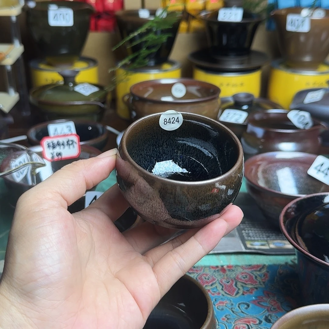 茶盏8424 秋罗柴烧手工主人杯