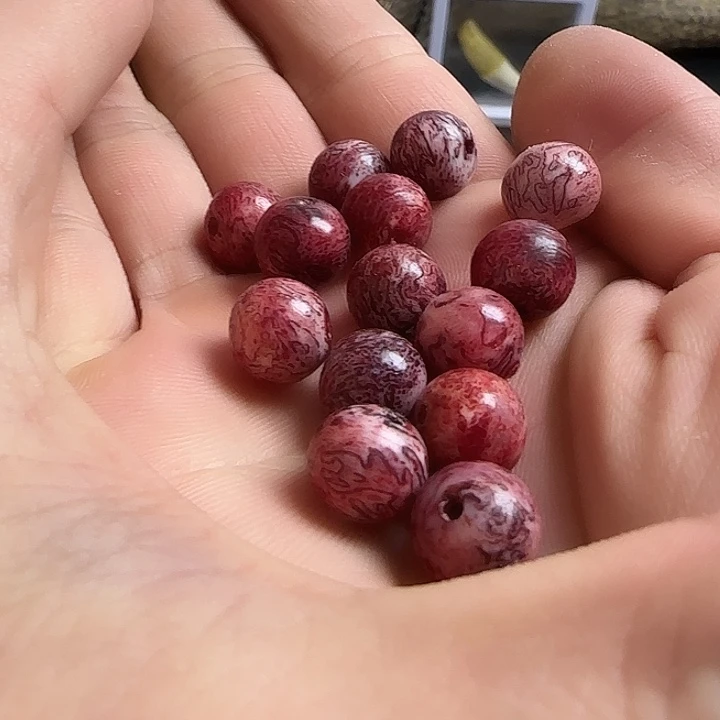 谢*养殖鹿头骨 制作 三界珠 手持54颗