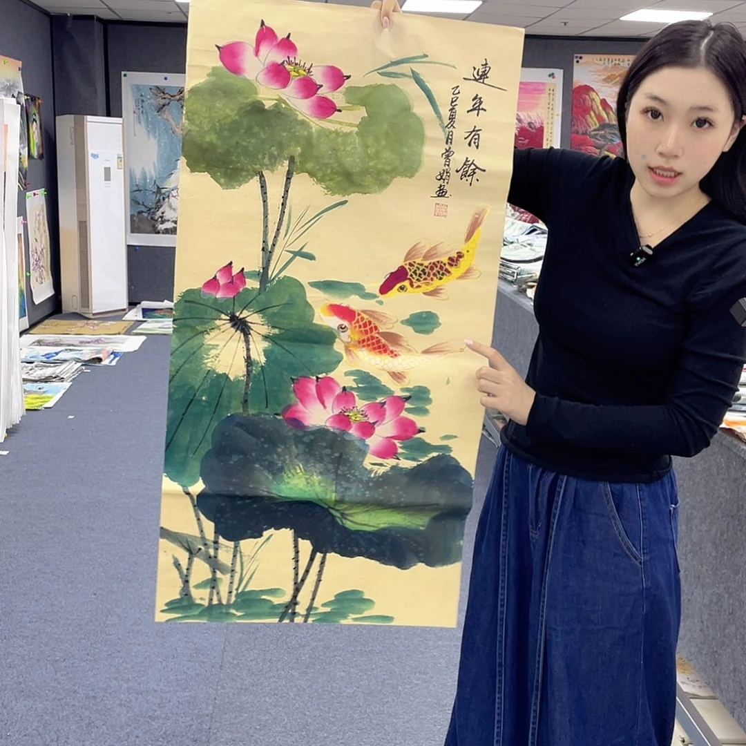 国画作品小姐姐放漏…
