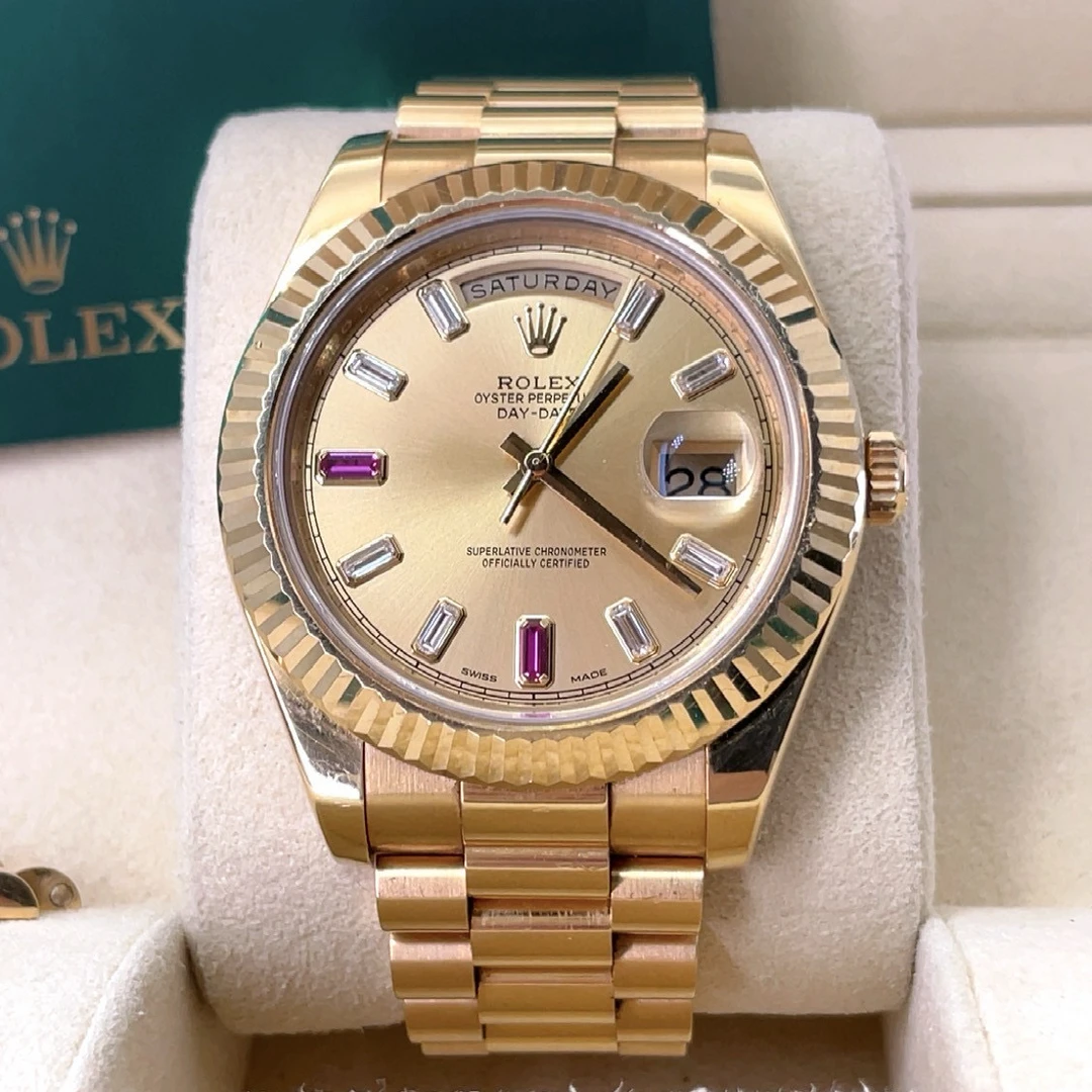 99新 Rolex/劳力士 218238 自动机械防星期日志型 41表盘